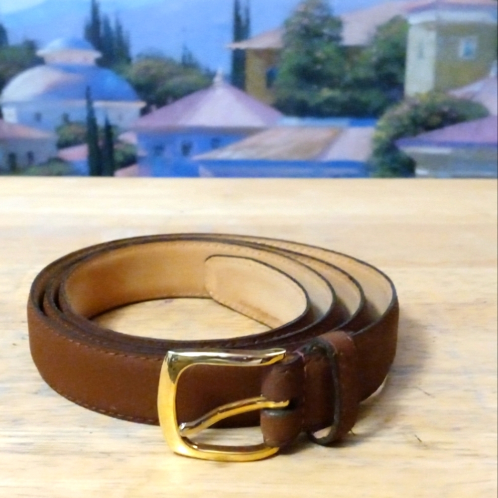Split Cowhide Leather Brown Belt size 40 Size 40,Like🆕new!,A Nice Gift Item. 🏤